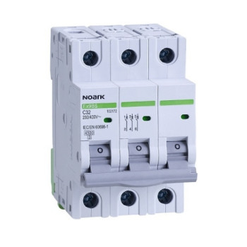 Intrerupator automat Noark 3P 32A C 4.5kA 400VAC IP20 102172 taxa verde 0.42 lei