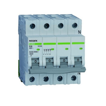 Intrerupator automat Noark 3P+N 16A 6kA 400VAC IP20 100158 taxa verde 0.56