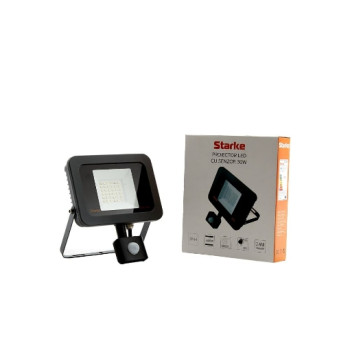 Proiector LED Starke cu senzor miscare 30W IP44 2500LM lumina rece ST00596 taxa verde 1.05 lei