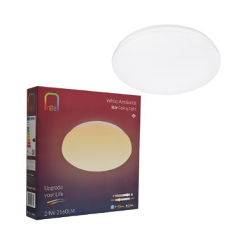 Plafoniera LED Nita Smart Star WIFI Bluetooth 24W 2160lm Total White