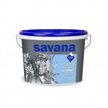 Savana Ultra Rezist Vopsea Ultralavabila Superalba Baie Si Bucatarie Alb 8.5L