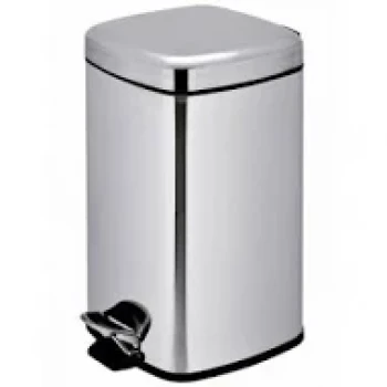 Galeata inox patrata cu pedala 12L