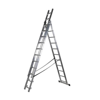 Scara aluminiu culisanta din 3 bucati 3.5MTx3 tronsoane 11 trepte