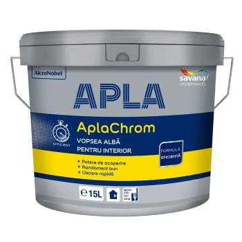 APLACHROM VOPSEA LAVABILA INTERIOR ALB 25L