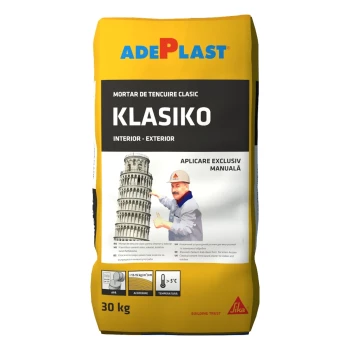 Mortar de tencuiala KLASIKO 30kg   42saci/palet