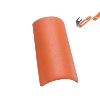 Set Bramac coama si clema  rosu caramiziu Protector 108buc/pal