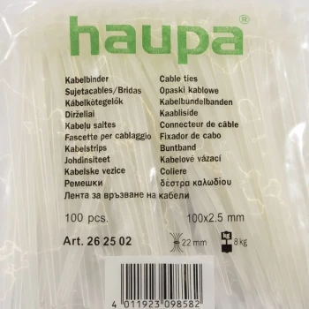 HAUPA FASETE 142x2.5MM ALBE (100BUC/SET)