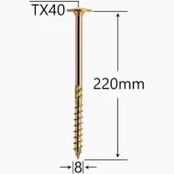 Surub Dulgherie Cap Plat 8x220