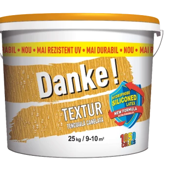 Tencuiala Danke Textur nou baza alba 25 kg - Scoarta de copac