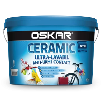 Oskar Ceramic Satin Disp Interior Alb 8.5L