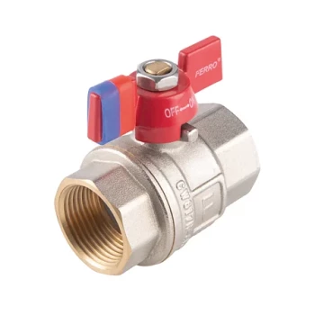 Robinet trecere sfera cu fluture PN30, 3/4" FI-FI, F-Power