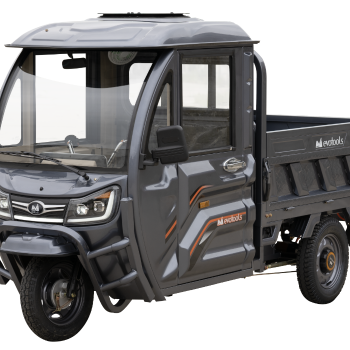 Triciclu Electric Cargo Cabina Inchisa TRCB1500 / C: Argintiu