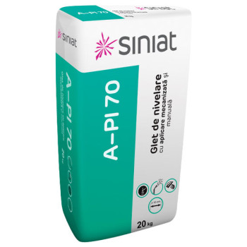 ADERA A-PI 70  glet de nivelare cu aplicare mecanizata si manuala 20kg/sac  54saci/palet