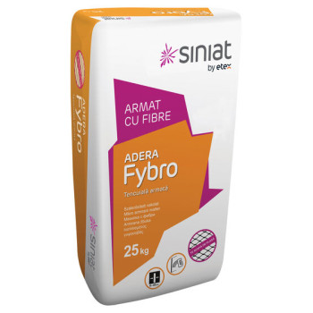 Adera Fybro tencuiala manuala pe baza de ipsos armata cu fibre 25kg 45saci/pal