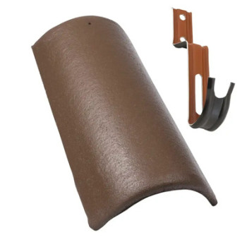 Set Bramac coama si clema Romana/Skandia maro novo 123buc/pal