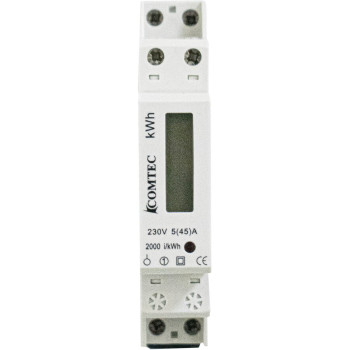 CONTOR PE SINA DIN DIGITAL 1 MODUL 1x45A (Incl.Taxa V.=0.11 lei)