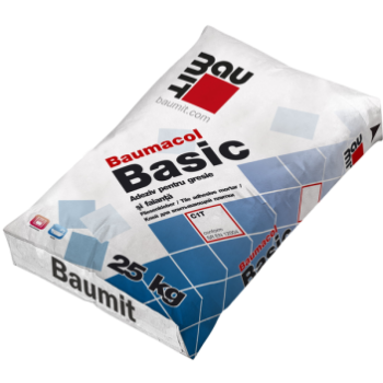 Adeziv gresie, faianta, Baumit Baumacol Basic 25kg 54saci/pal