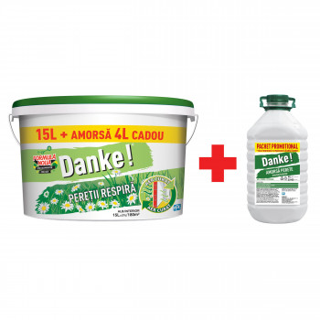 Lavabila Danke int alb Respira 15 l + Amorsa 4 l