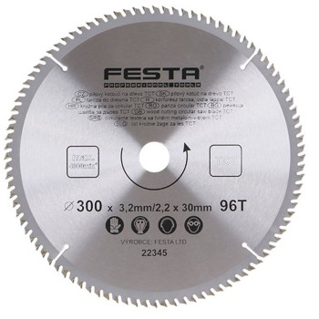 Disc circular TCT 300/3.2/30mm 96 dinti FESTA-22345