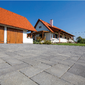 PAVAJ DALE PATIO ANTIK ANTRACIT 250X124X50MM 400BUC/PAL  CCA 32.2 BUC/MP   12.4MP/PAL