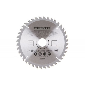 Disc circular TCT 190/3.2/30mm 40 dinti FESTA-22320