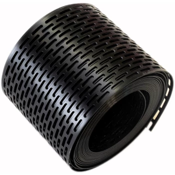 Banda aerisire perforata 10cm antracit 9005  5ml/rola